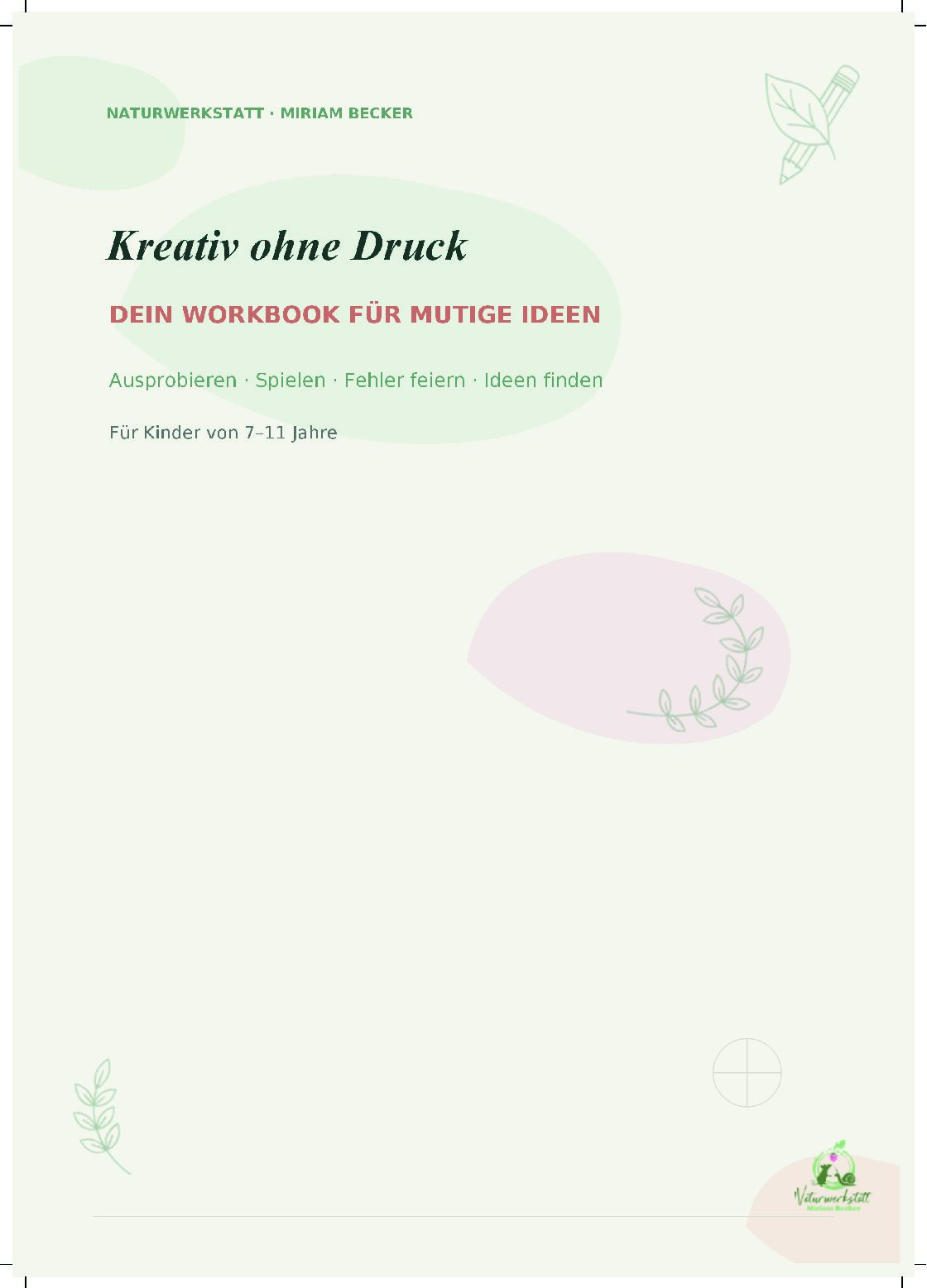 Kreativ Workbook für Kinder - PDF Download